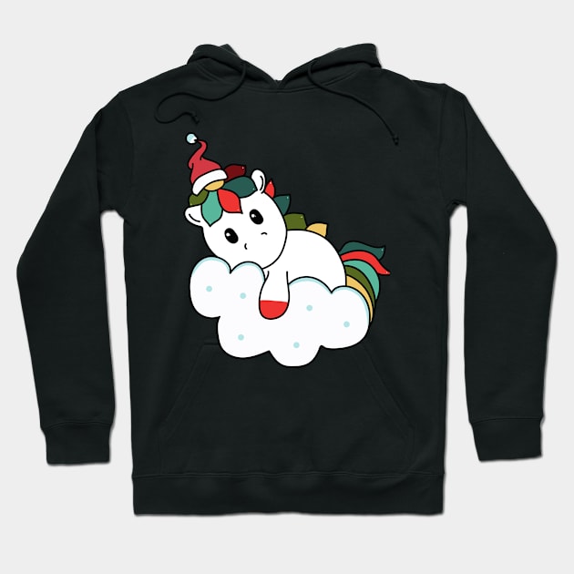 Xmas Unicorn Hoodie by Ricky Aditya